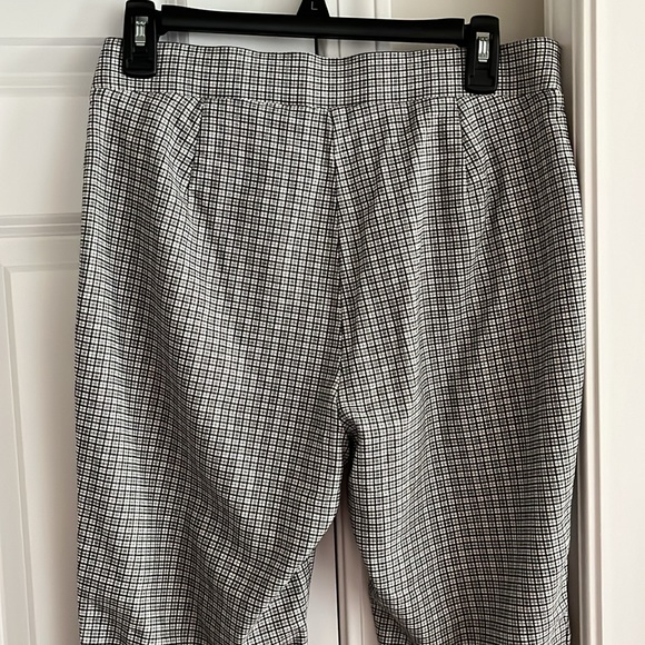 Tommy Hilfiger size 12 x 27” ankle slim pull on pants skinny check plaid EUC - Picture 3 of 11